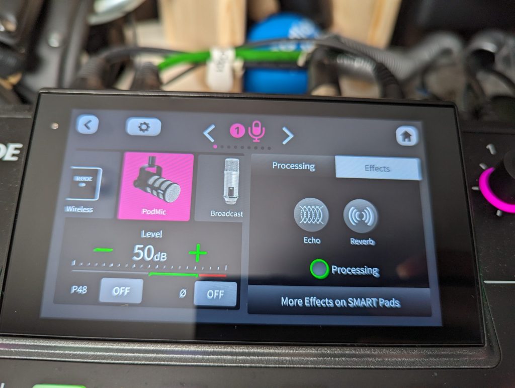 How to adjust Effects in the Rodcaster pro for the Rode Podmic